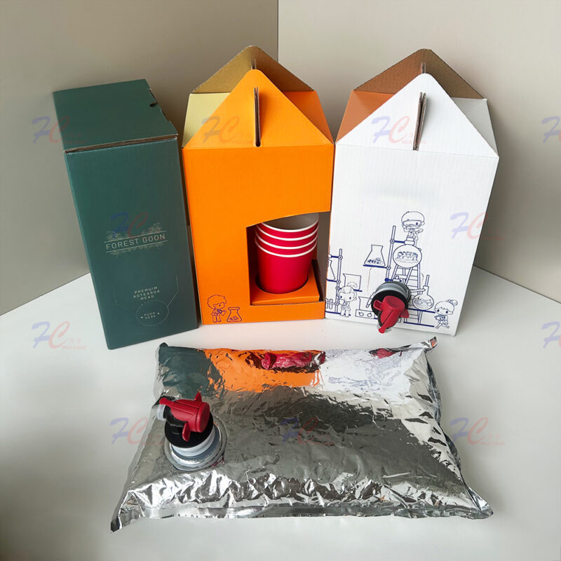 Factory Supply Bag in Box Set, Aluminum Liner and Cardboard Box, Leak Proof Spout - Image 4