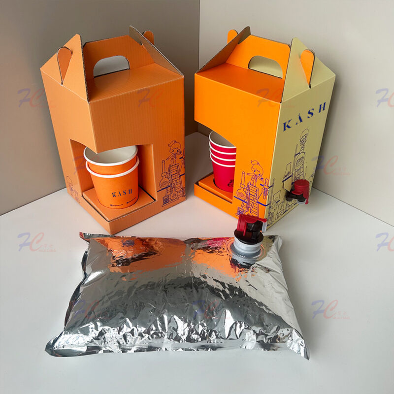Factory Supply Bag in Box Set, Aluminum Liner and Cardboard Box, Leak Proof Spout - Image 2