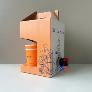 Customizable Bag in Box Packaging with Tap for Juice, Coffee and Sauces