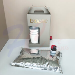 Event Ready Bag in Box Drink Station, Carry Handle Box with Dispensing Valve
