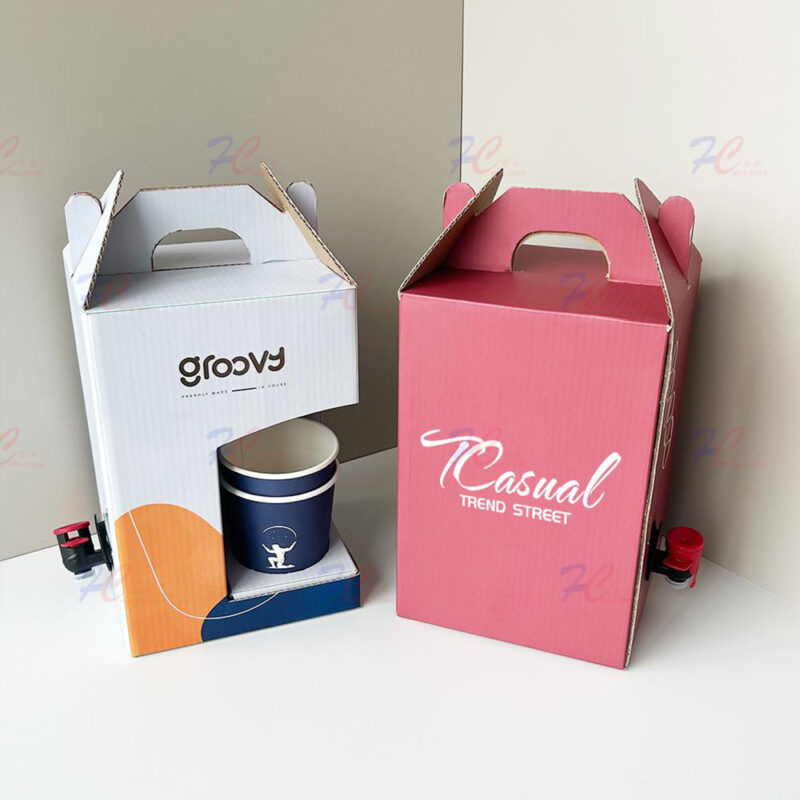 Premium Bag in Box Dispenser Box with Spigot, Portable Countertop Beverage Station - Image 5