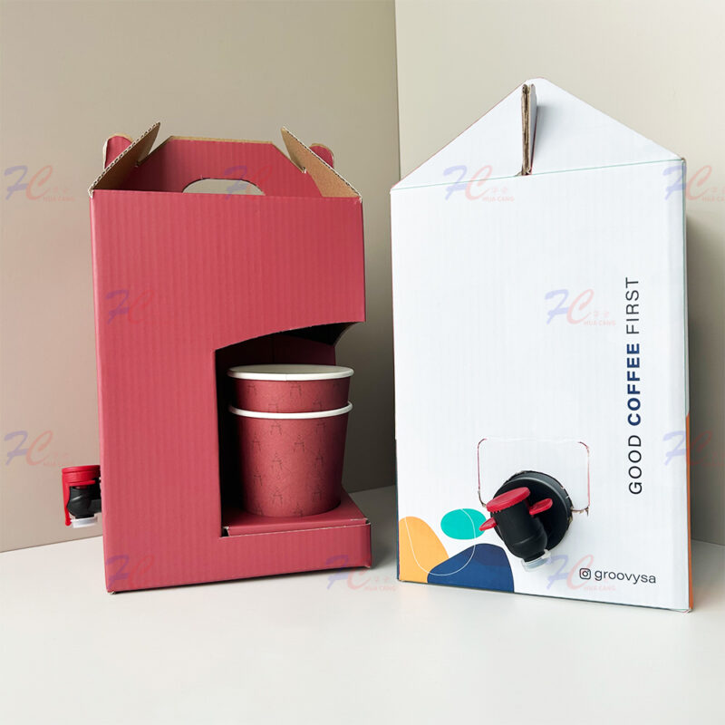 Printed Bag in Box Package with Tap, OEM Logo and Size Customization Available - Image 2