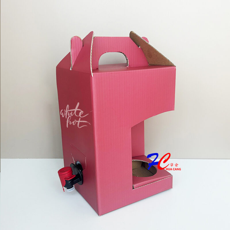 New Design Bag in Box Beverage Dispenser, Foil Bag with Spout in Printed Carry Box - Image 3