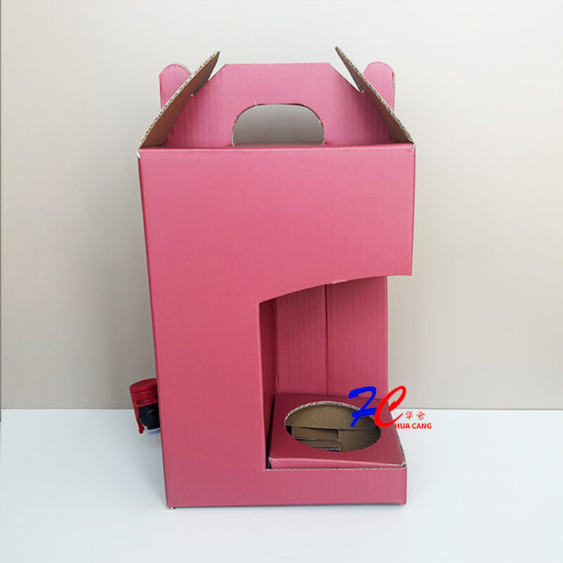 New Design Bag in Box Beverage Dispenser, Foil Bag with Spout in Printed Carry Box - Image 2