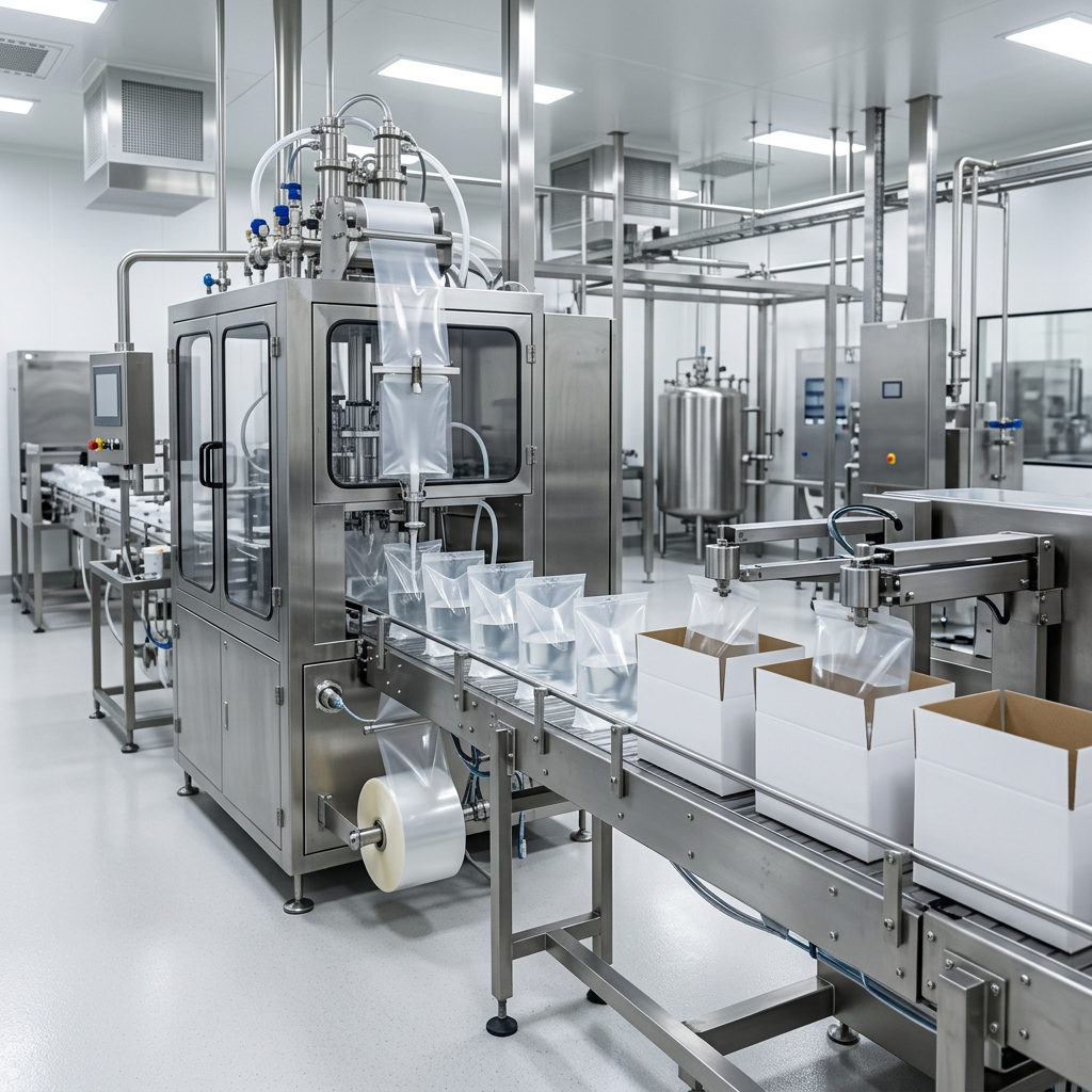 Controlled liquid filling environment for bag-in-box packaging