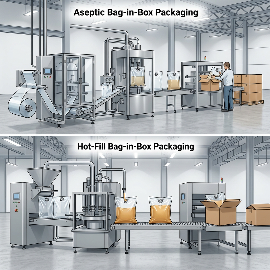 Technical overview of aseptic and hot-fill bag-in-box processes