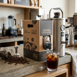 Bag-in-Box packaging for cold brew coffee and coffee concentrate