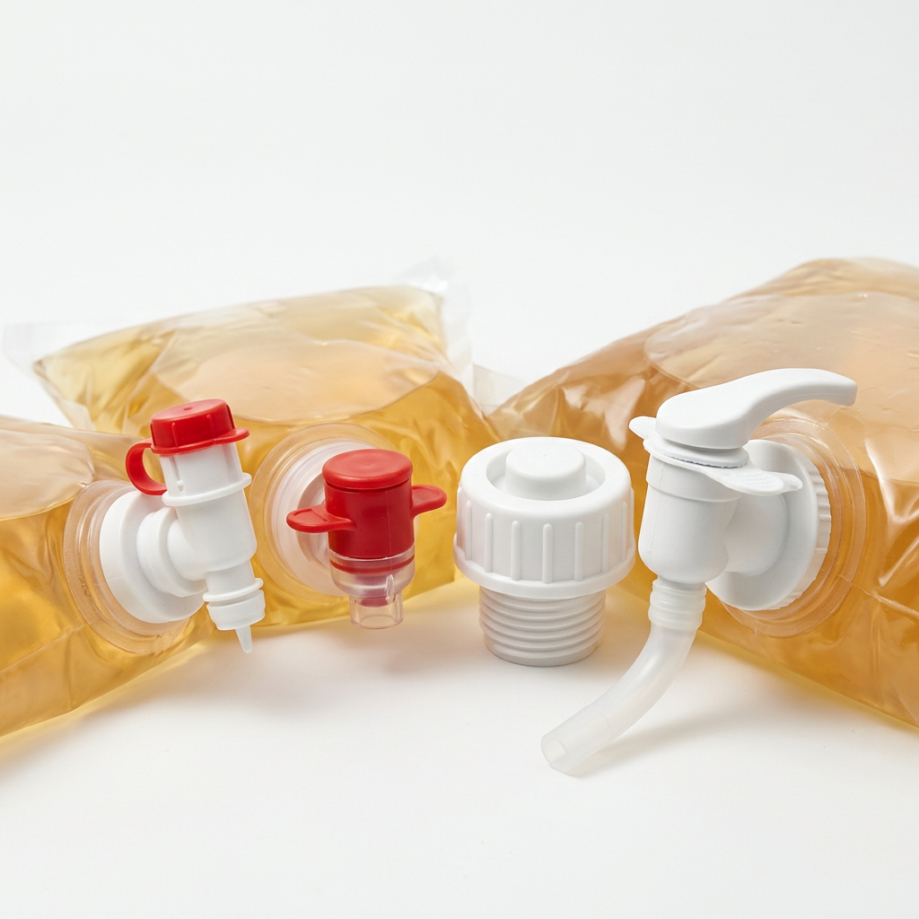 Bag-in-box fitments and dispensing valves for beverage bags