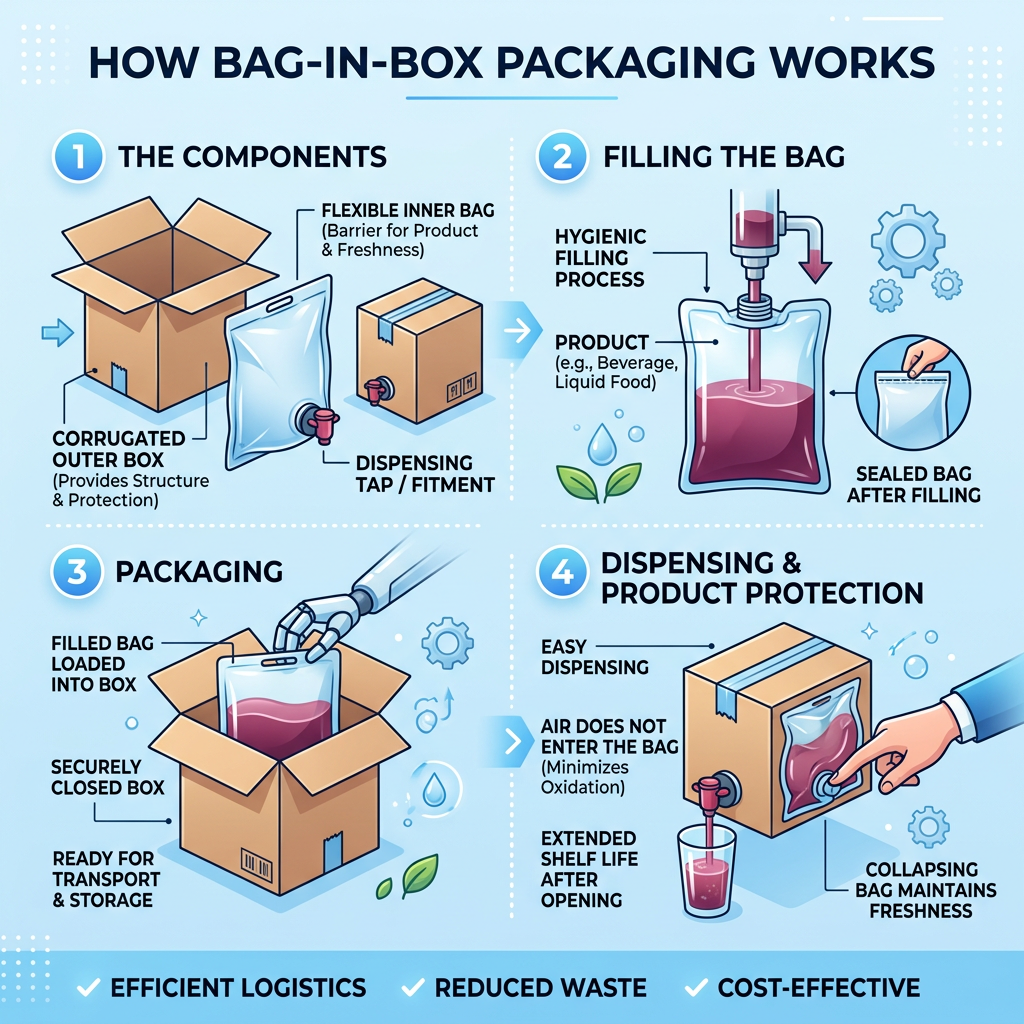 How Bag-in-Box Packaging Works