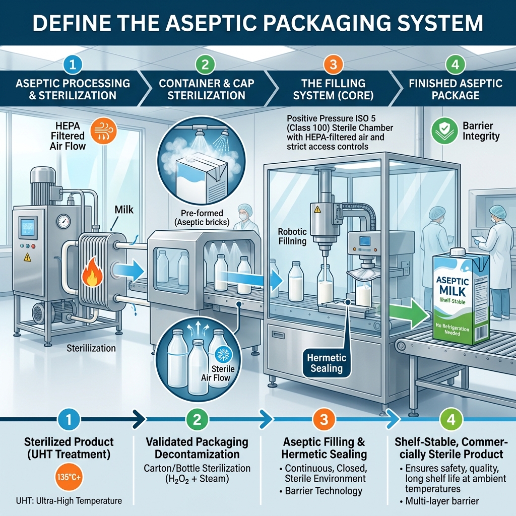 Define the Aseptic Packaging System