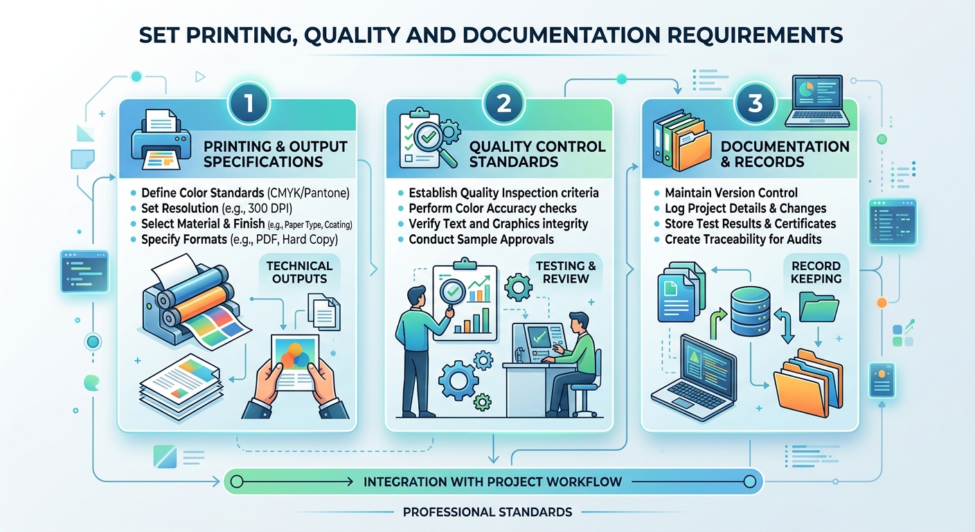 Set Printing, Quality and Documentation Requirements