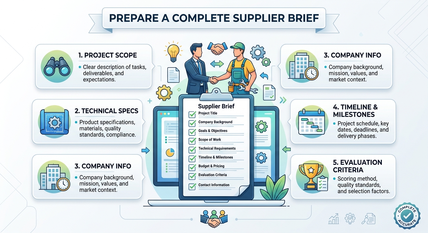 Prepare a Complete Supplier Brief