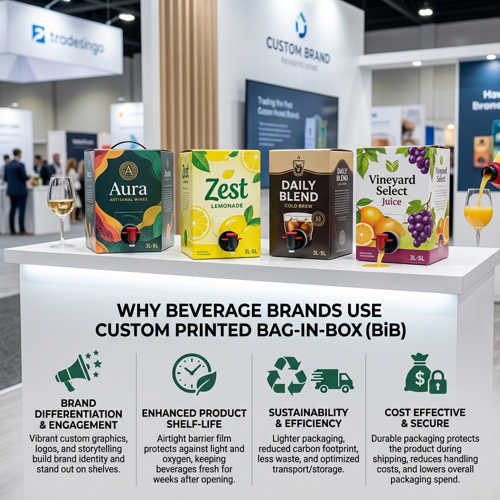 Why Beverage Brands Use Custom Printed Bag-in-Box