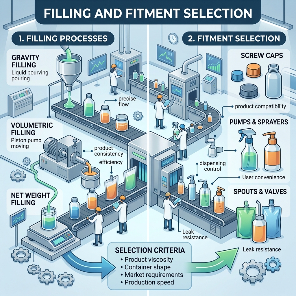 Filling and Fitment Selection